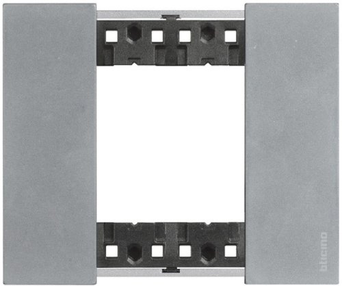 Рамка универсальная Legrand BTicino Living Now 1-м. 2 мод. металл луна картинка